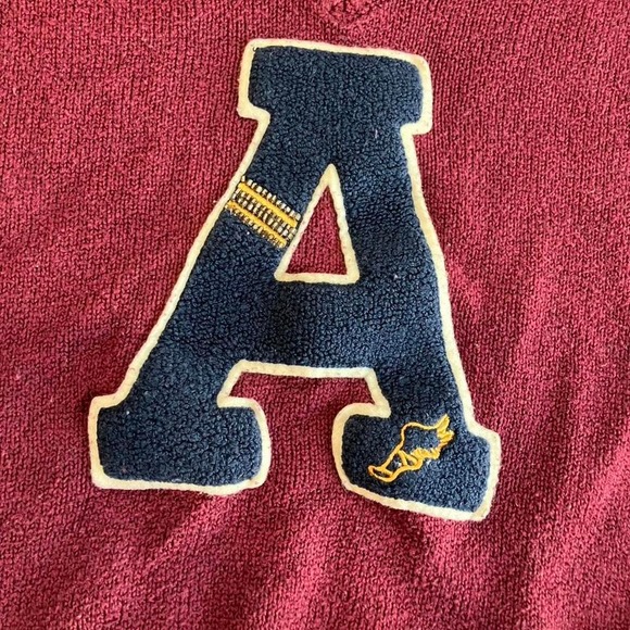 Abercrombie & Fitch maroon sweater - Picture 2 of 3